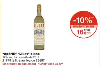 Monoprix Lillet Apéritif blanc offre