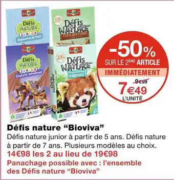 Monoprix Bioviva Défis nature offre