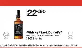 Monoprix Jack Daniel’s Whisky offre