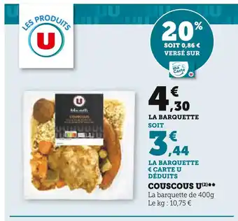 U Express U COUSCOUS offre