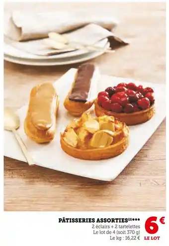 U Express PÂTISSERIES ASSORTIES offre
