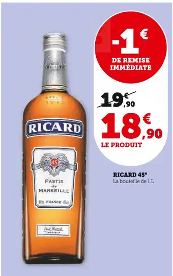 Super U RICARD RICARD 45° offre