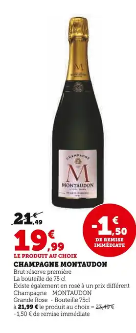 Super U MONTAUDON CHAMPAGNE offre