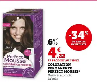 PERFECT MOUSSE COLORATION PERMANENTE