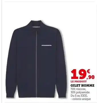 Super U U Collection GILET HOMME offre