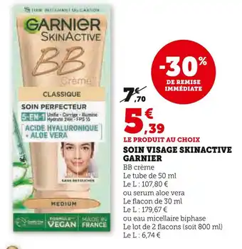 Hyper U GARNIER SOIN VISAGE SKINACTIVE offre