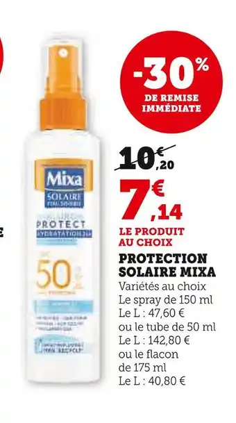 MIXA PROTECTION SOLAIRE