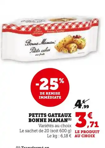 Hyper U BONNE MAMAN PETITS GATEAUX offre