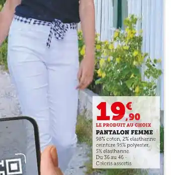 Hyper U U PANTALON FEMME offre