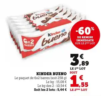 Hyper U KINDER BUENO offre