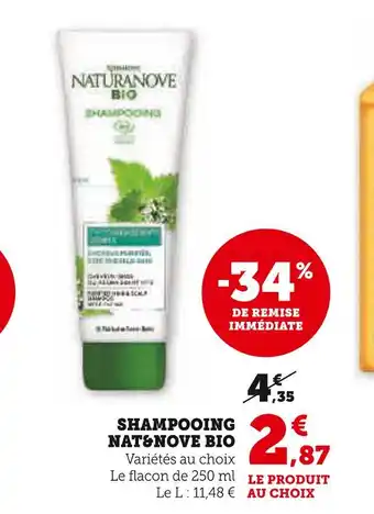 Hyper U NAT&NOVE BIO SHAMPOOING offre