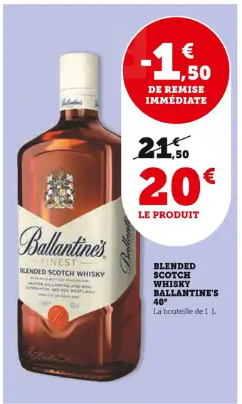 BALLANTINE'S BLENDED SCOTCH WHISKY 40°