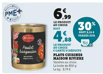 Hyper U MAISON RIVIERE PLATS CUISINES offre