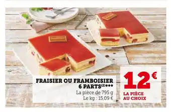 FRAISIER OU FRAMBOISIER 6 PARTS
