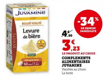 JUVAMINE COMPLEMENTS ALIMENTAIRES