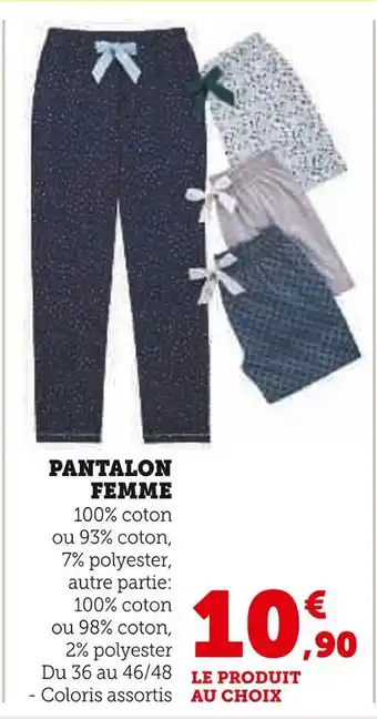 Hyper U U Collection PANTALON FEMME offre