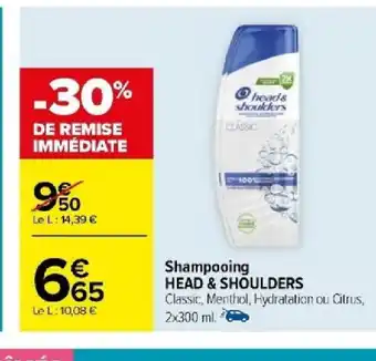 Carrefour Shampooing HEAD & SHOULDERS offre