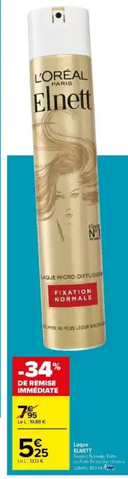 Carrefour Laque ELNETT offre
