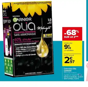 Carrefour Coloration Olia GARNIER offre