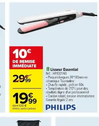Carrefour Lisseur Essential offre