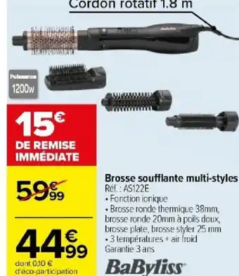 Carrefour Brosse soufflante multi-styles offre