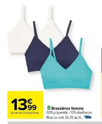 Carrefour Brassières femme offre
