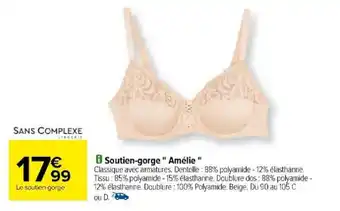 Carrefour Soutien-gorge" Amélie " offre