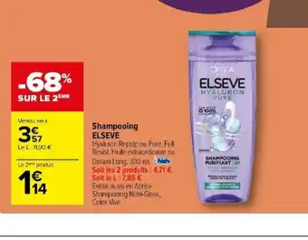Carrefour Shampooing ELSEVE offre