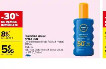 Carrefour Protection solaire NIVEA SUN offre