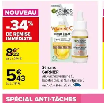 Carrefour Sérums GARNIER offre