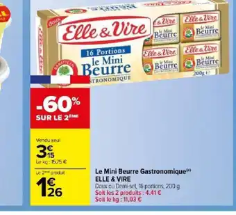 Carrefour Market Le Mini Beurre Gastronomique offre