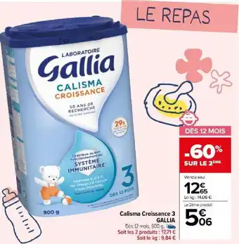 Carrefour Market Calisma Croissance 3 GALLIA offre