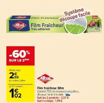Carrefour Market Film fraicheur 30m offre
