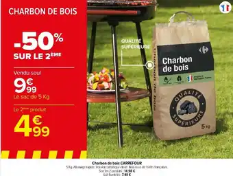 Carrefour Market Charbon de bois CARREFOUR offre