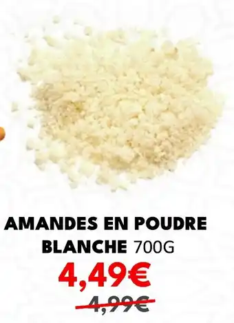 Hmarket AMANDES EN POUDRE BLANCHE 700G offre