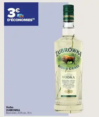 Carrefour Contact Vodka ZUBROWKA offre