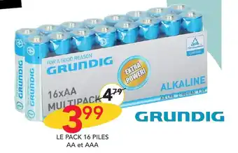 Stokomani LE PACK 16 PILES AA et AAA offre