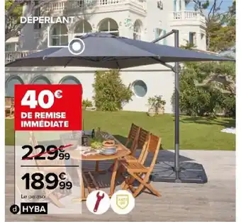 Carrefour Market Parasol excentre 3 x 4 cm Roma offre
