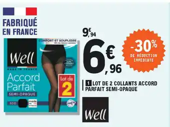 E.Leclerc Lot de 2 Collants Accord offre