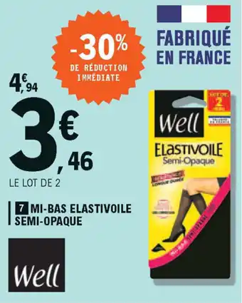 E.Leclerc Mi-Bas Elastivoile Semi-Opaque offre