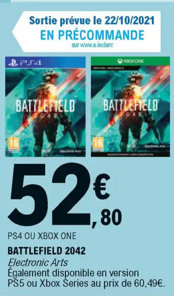 E.Leclerc Battlefield 2042 offre