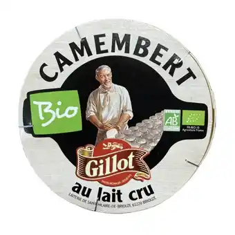 Auchan Camembert Au Lait Cru Bio Gillot offre