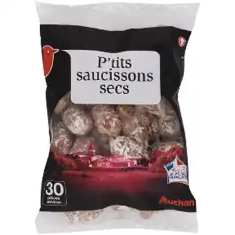 Auchan P'tits Saucissons Secs Nature Auchan offre
