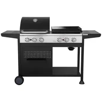 Auchan Barbecue Combo À Gaz Grill Et Plancha Gardenstar offre