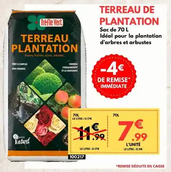 Trèfle Vert TrèfleVert TERREAU DE PLANTATION offre