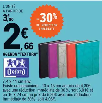 E.Leclerc Agenda Textura offre