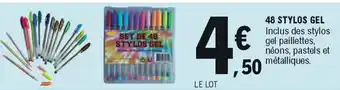 E.Leclerc 48 Stylos Gel offre