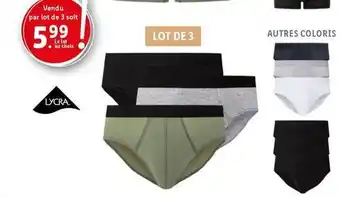 Lidl Boxers ou slips offre