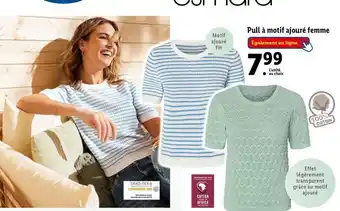 Lidl Pull a motif ajoure femme offre