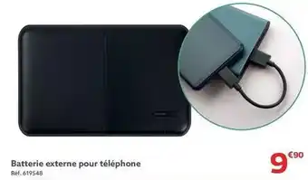 Gifi Batterie externe pour téléphone offre